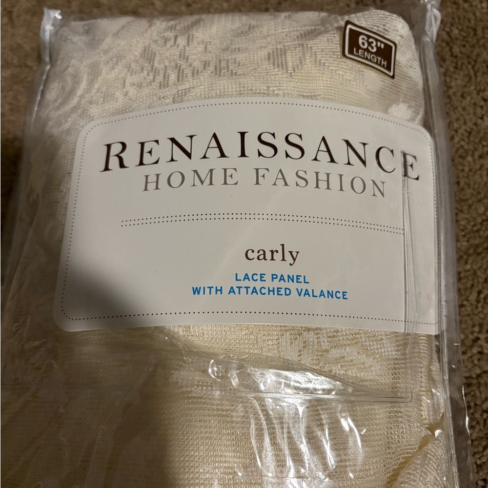 Carly Lace Panel Curtain - Cream -- 3 Panels used for about a week